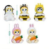 Mofusand blind box Vol 3 complete figure lineup display - Overrated Korean Beauty & More