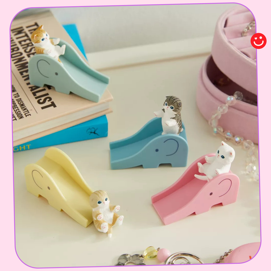 モフサンド Mofusand Cat On Slide Blind Box Figure - OVERRATED