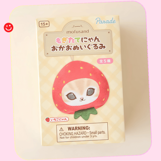 モフサンド Mofusand Fresh Fruit Meow Face Blind Box Plushie Keychain - OVERRATED
