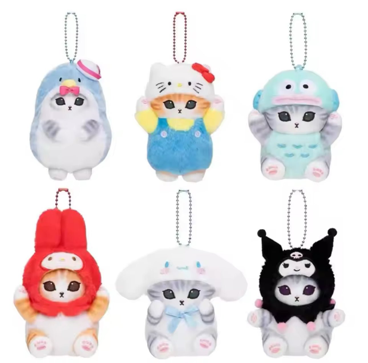 Mofusand Hello Kitty And Friends Costume Plushie Keychain - OVERRATED