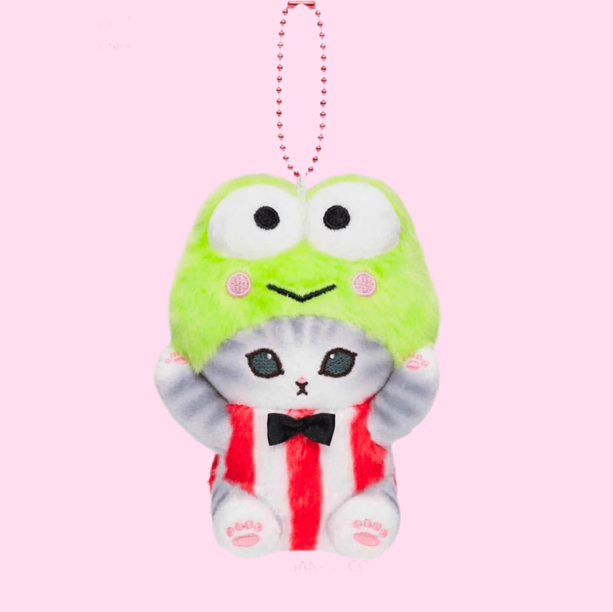 Mofusand X Sanrio Japan Edition Keroppi Keychain Plushie - OVERRATED