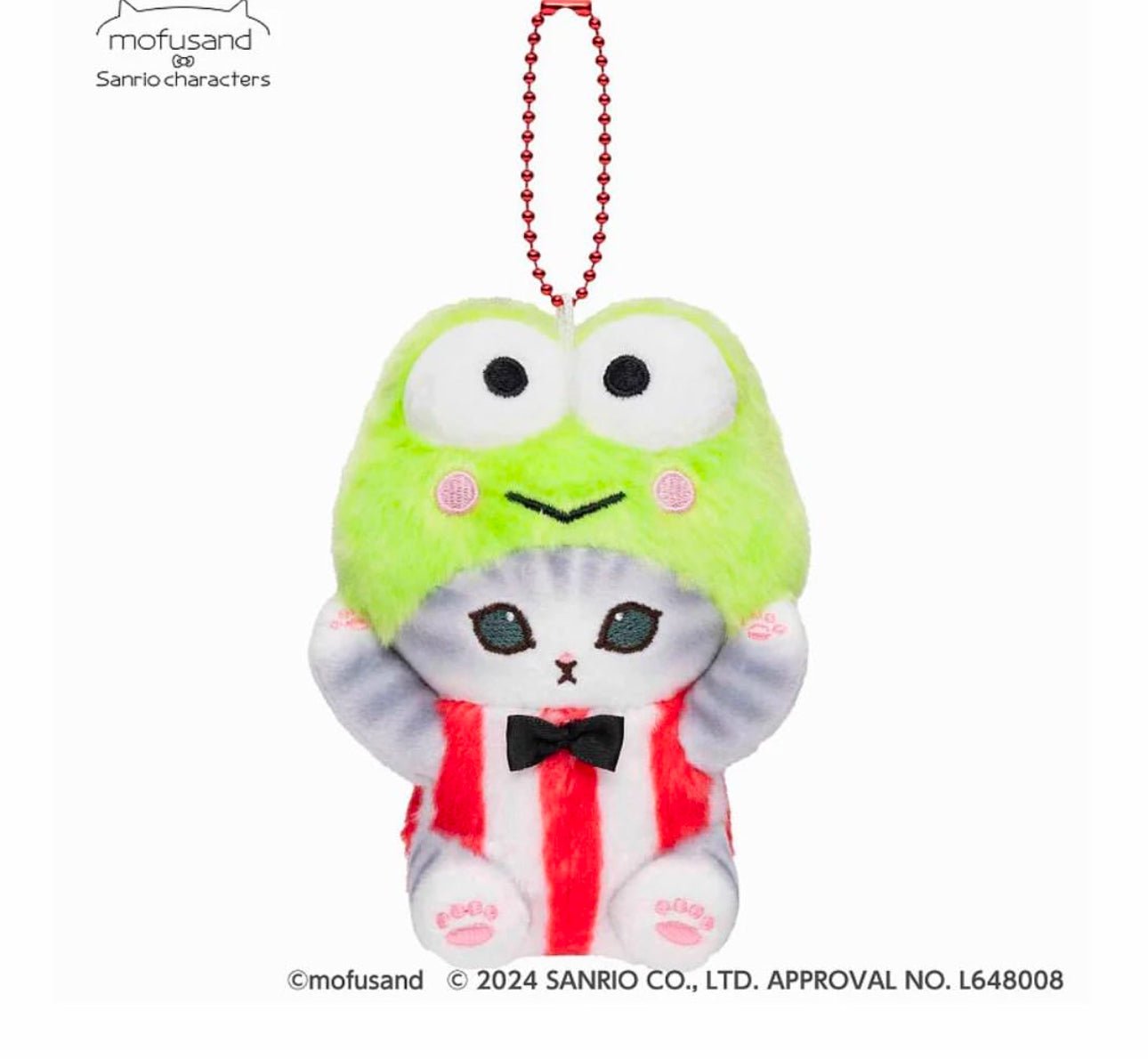 Mofusand X Sanrio Japan Edition Keroppi Keychain Plushie - OVERRATED