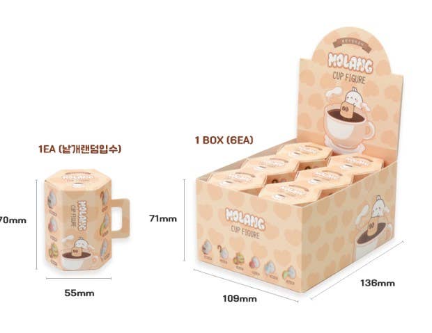 Molang Cup Figure Mystery Random Box - OVERRATED