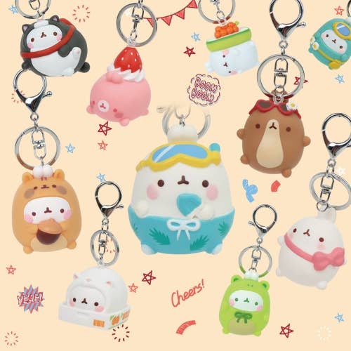 Molang Figure Keyring Bag Charms– Random Design - OVERRATED