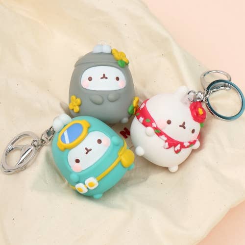 Molang Figure Keyring Bag Charms– Random Design - OVERRATED