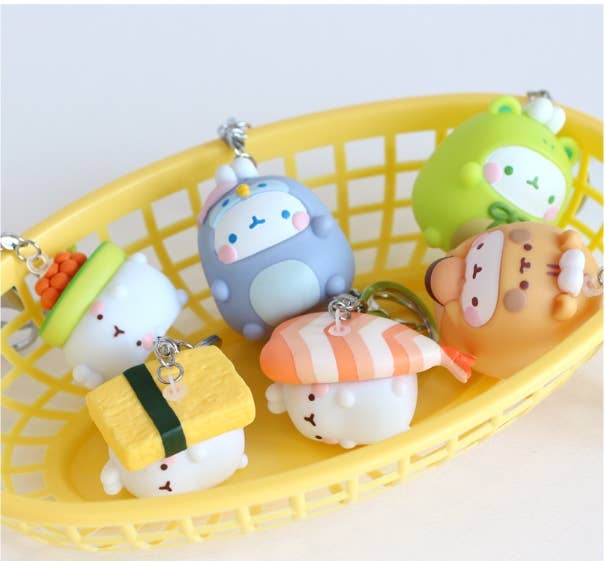Molang Figure Keyring Bag Charms– Random Design - OVERRATED