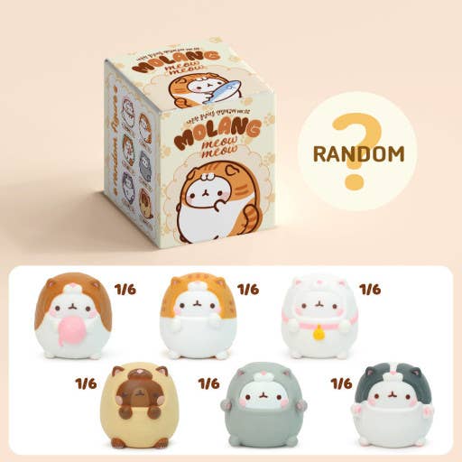 Molang Meow Meow Ver.2 – Random Blind Box Figure - OVERRATED