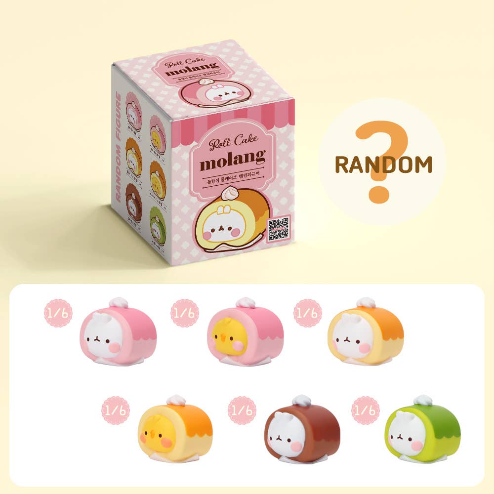 Molang Roll Cake Random Figure Box - OVERRATED