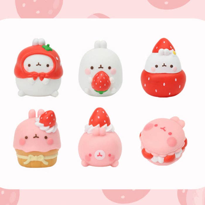 Molang Strawberry Party Blind Box Figure Series - OVERRATED