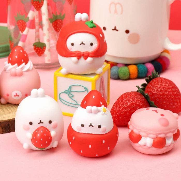 Molang Strawberry Party Blind Box Figure Series - OVERRATED