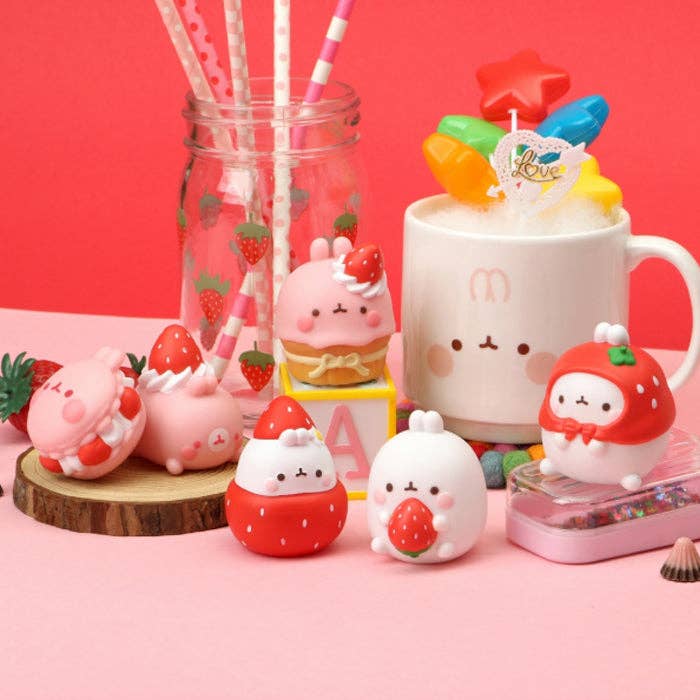 Molang Strawberry Party Blind Box Figure Series - OVERRATED