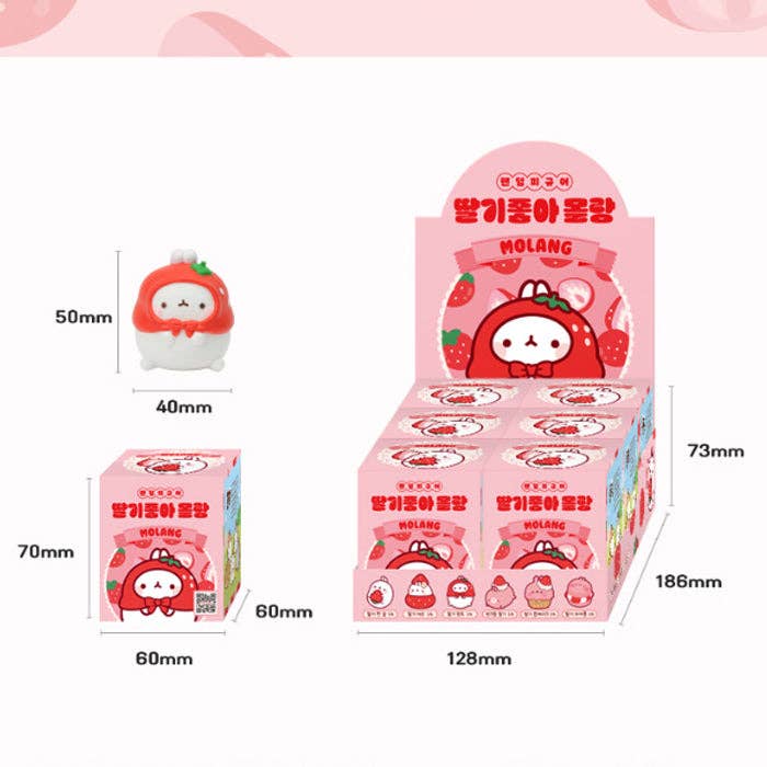 Molang Strawberry Party Blind Box Figure Series - OVERRATED