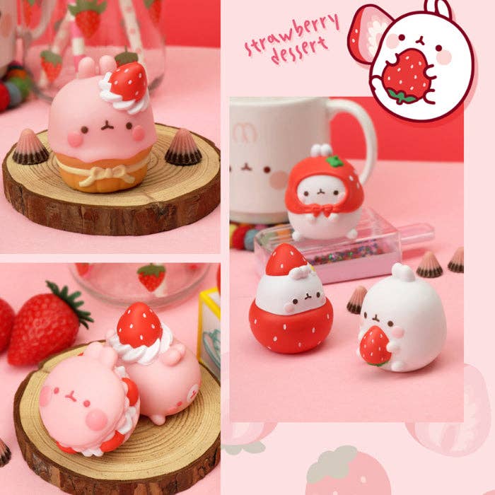 Molang Strawberry Party Blind Box Figure Series - OVERRATED