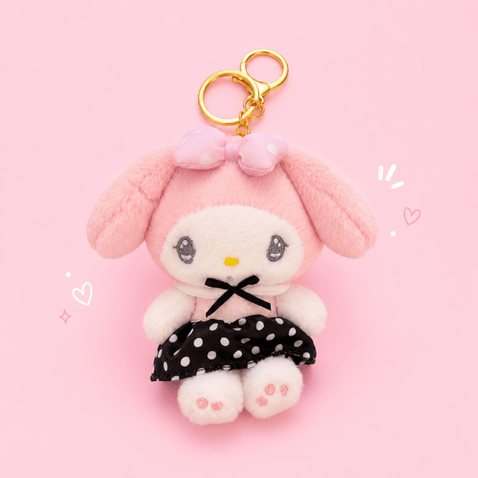 My Melody Polka Dot Dress Plush Keychain - OVERRATED