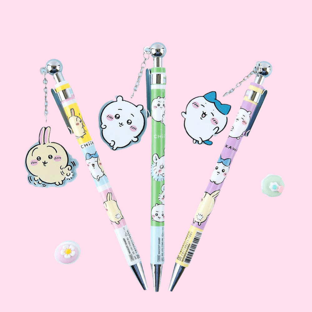 NEW! Chiikawa Mascot Mechanical Pencil – With Dangling Charm - OVERRATED