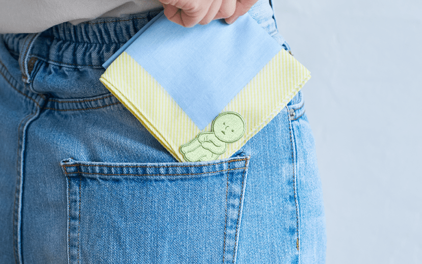 Smiski sticker iron-on patch for bags and tote - Overrated Korean Beauty & More