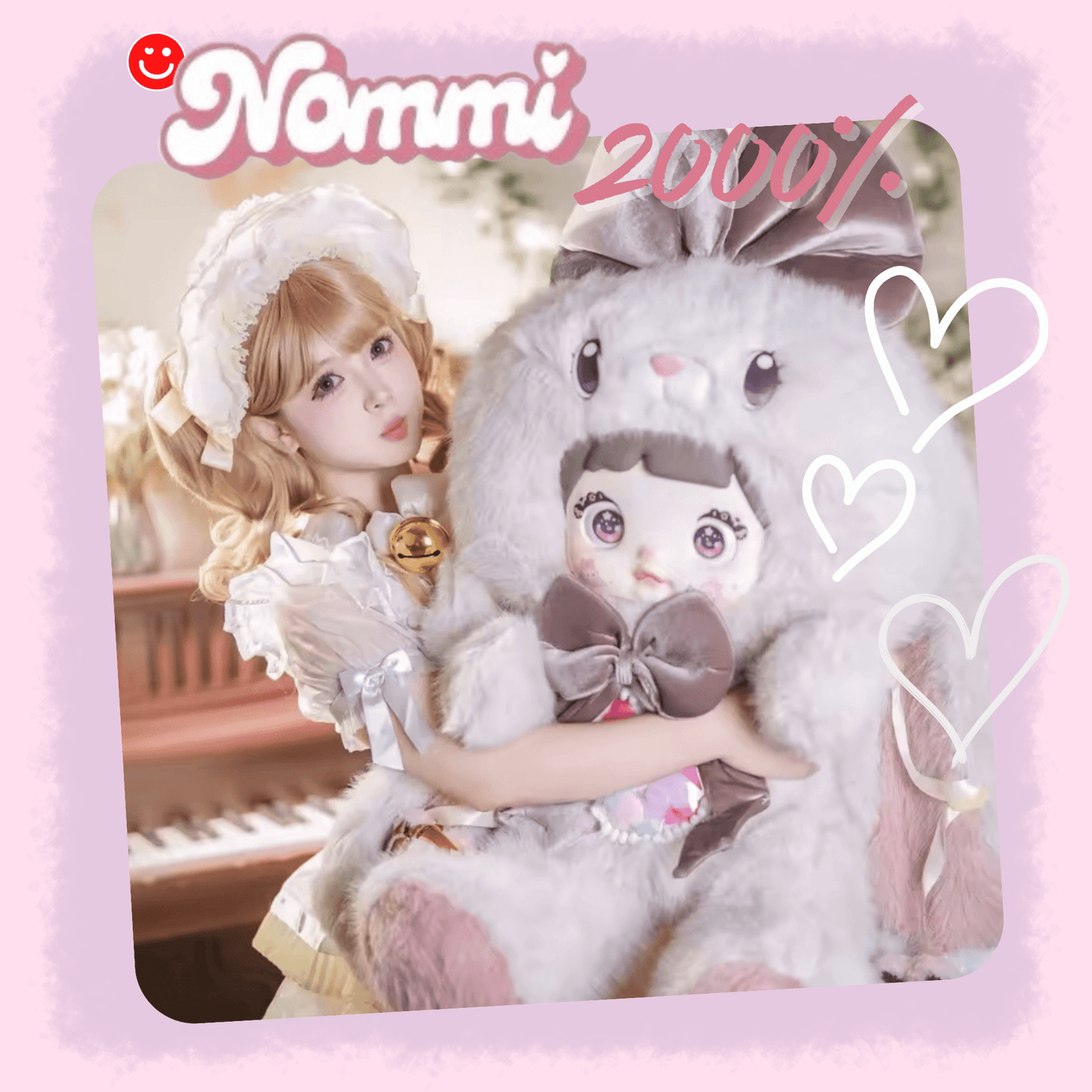 Nommi Dreamy Bunny Companion Plush Doll 2000% - OVERRATED