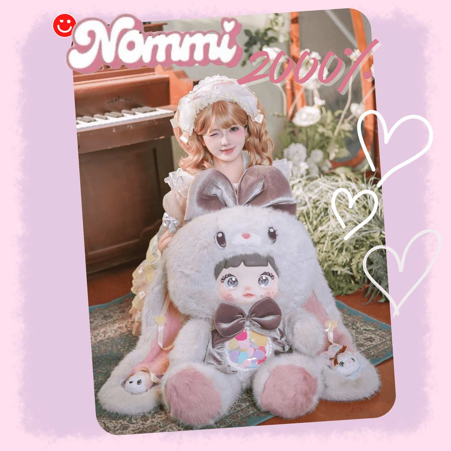 Nommi Dreamy Bunny Companion Plush Doll 2000% - OVERRATED