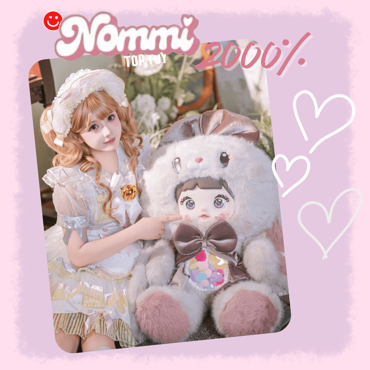 Nommi Dreamy Bunny Companion Plush Doll 2000% - OVERRATED