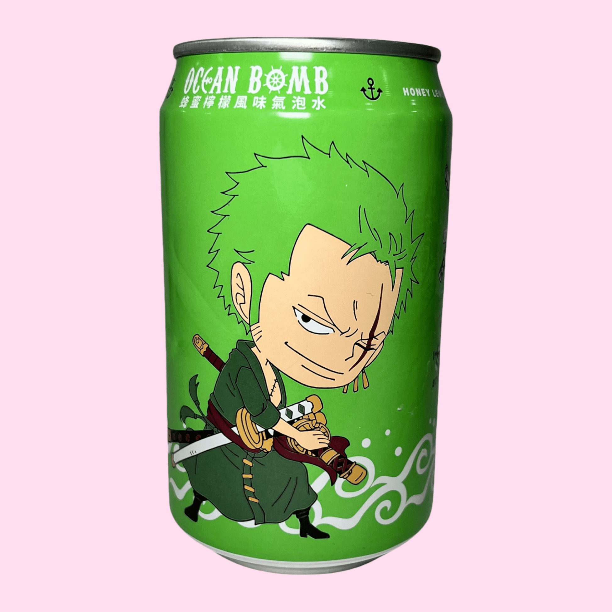 One Piece Zoro Ocean Bomb Sparkling Water Honey Lemon - OVERRATED