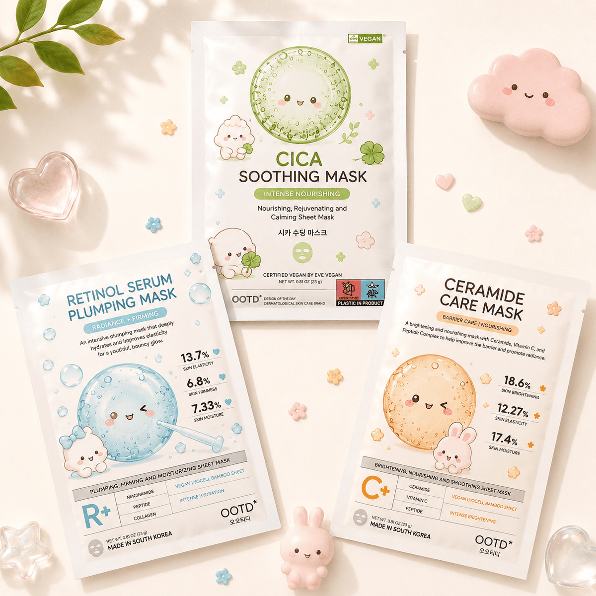 OOTD Korean Vegan Sheet Mask - OVERRATED