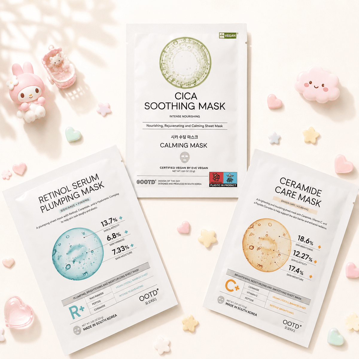 OOTD Korean Vegan Sheet Mask - OVERRATED