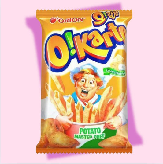 Orion O!Karto Cream Cheese Flavor Potato Chips - OVERRATED