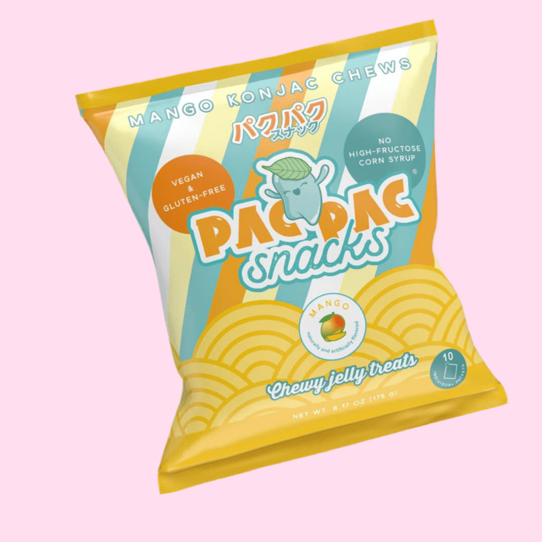 PacPac Mango Konjac Chewy Jelly Treats 10pc Bag - OVERRATED