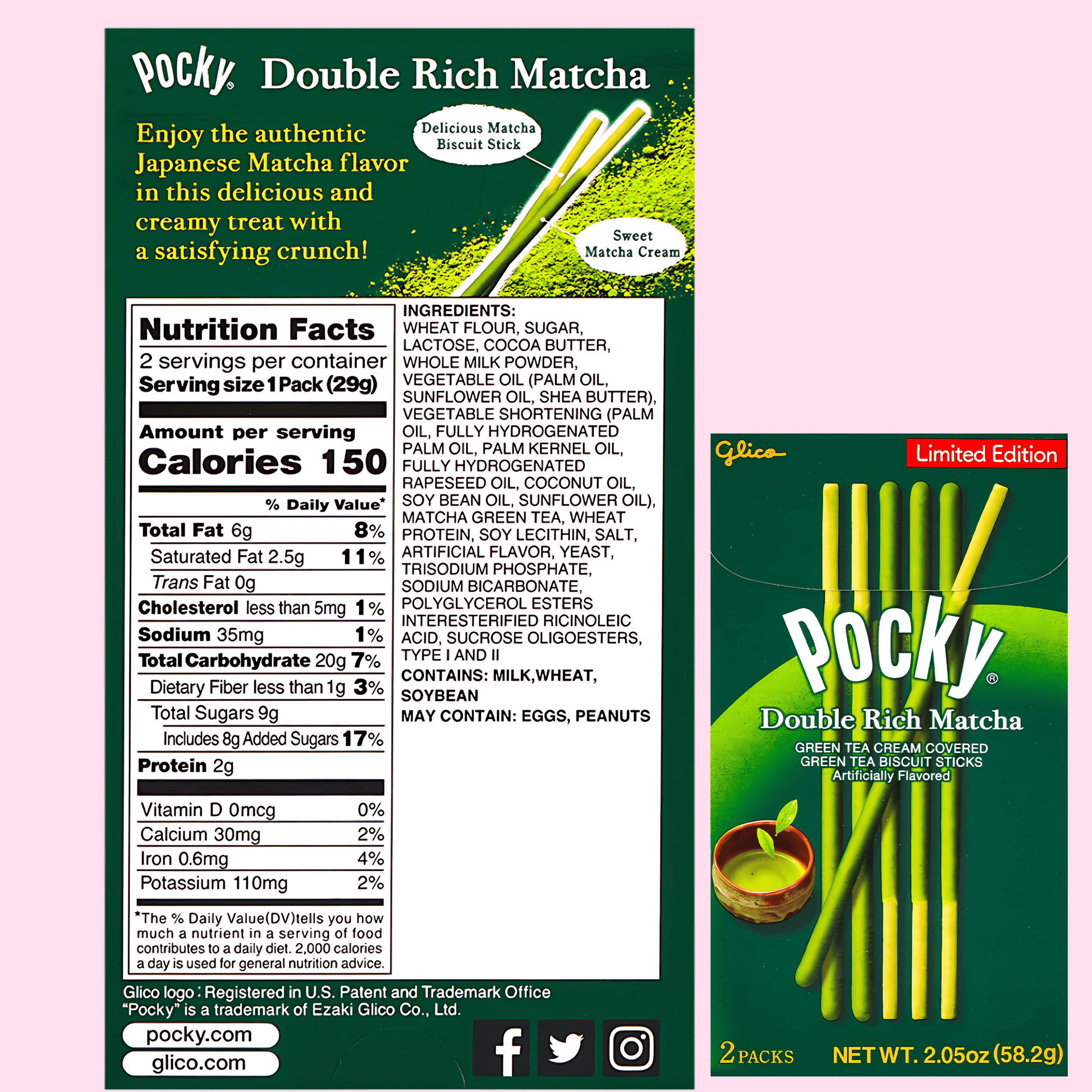 Pocky Matcha Green Tea Biscuit Sticks - OVERRATED