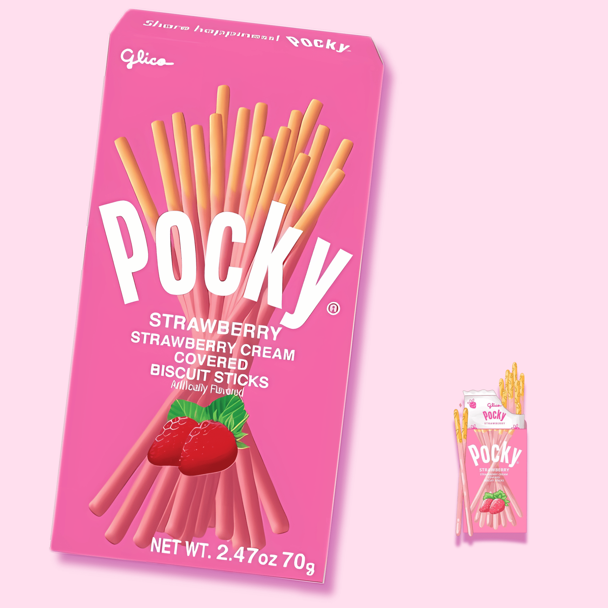 Pocky regular size strawberry - OVERRATED