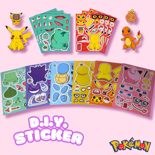 Pokémon D.I.Y. Sticker Sheet - OVERRATED