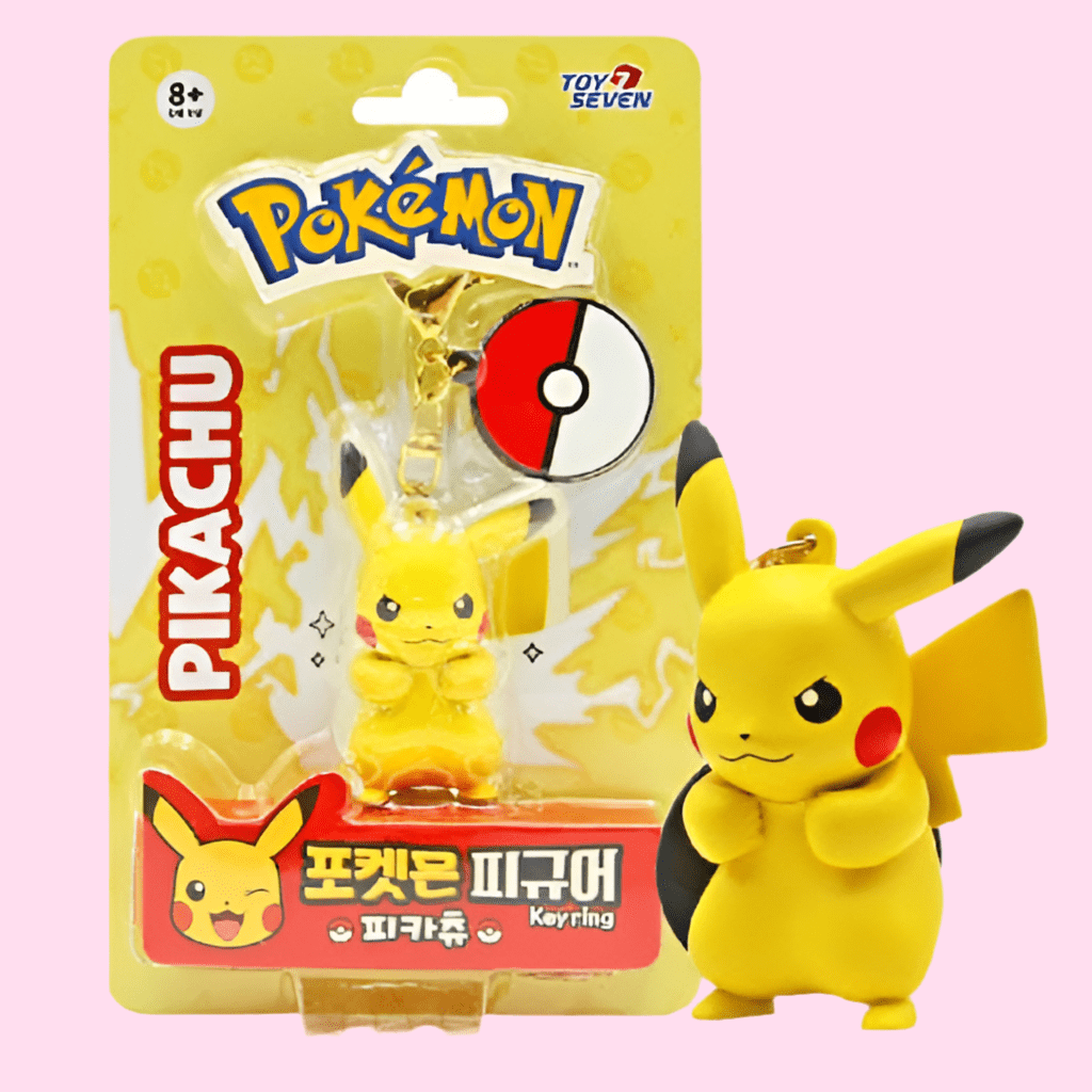 Pokémon Figure Keychain – Pikachu, Eevee, Squirtle - OVERRATED