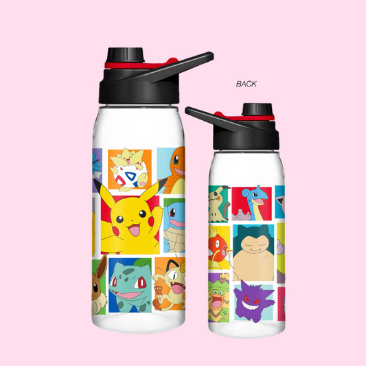 Pokemon Grid 28oz Water Bottle with Screw Lid - OVERRATED