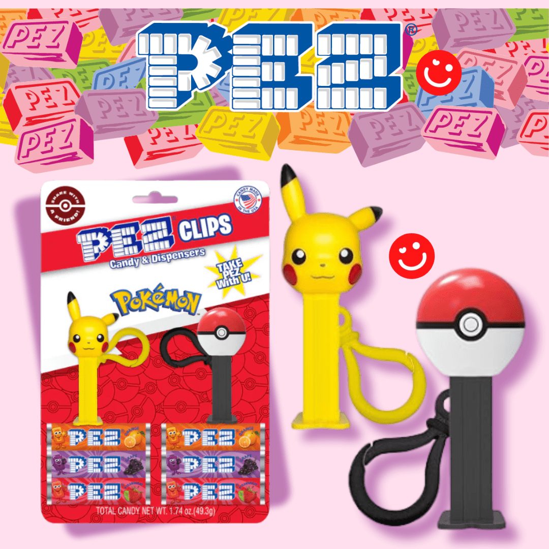 Pokemon Mini Pikachu & Mini Poké Ball Pez Clips with Pez Refill Set - OVERRATED