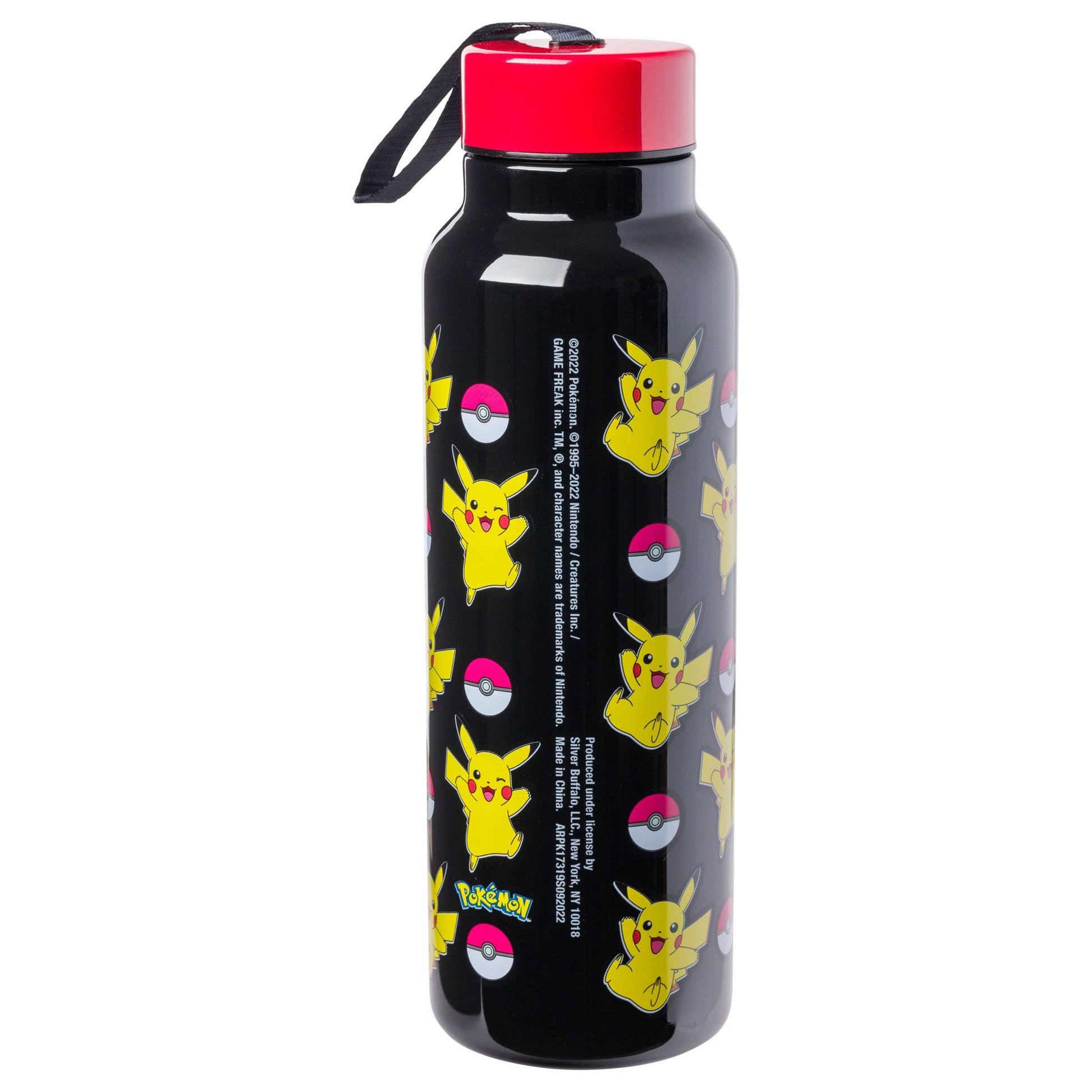 Pokemon Pikachu 27oz Stainless Steel Waterbottle with Strap - OVERRATED
