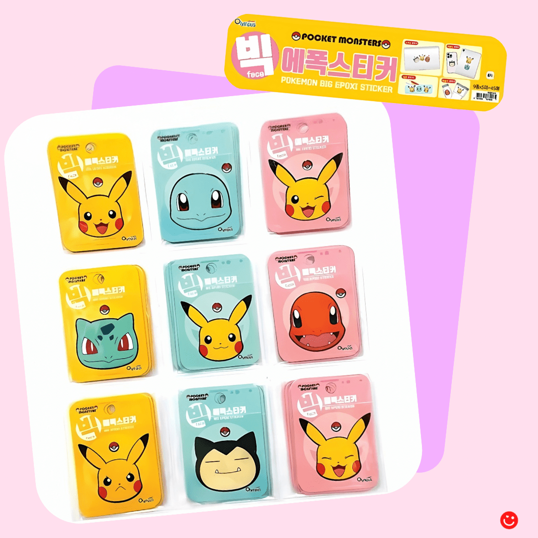 Pokémon Pocket Monsters Big Epoxy Sticker - OVERRATED