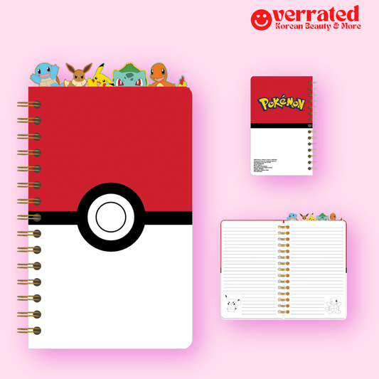 Pokemon Pokeball Starters Spiral Tabbed Notebook - OVERRATED