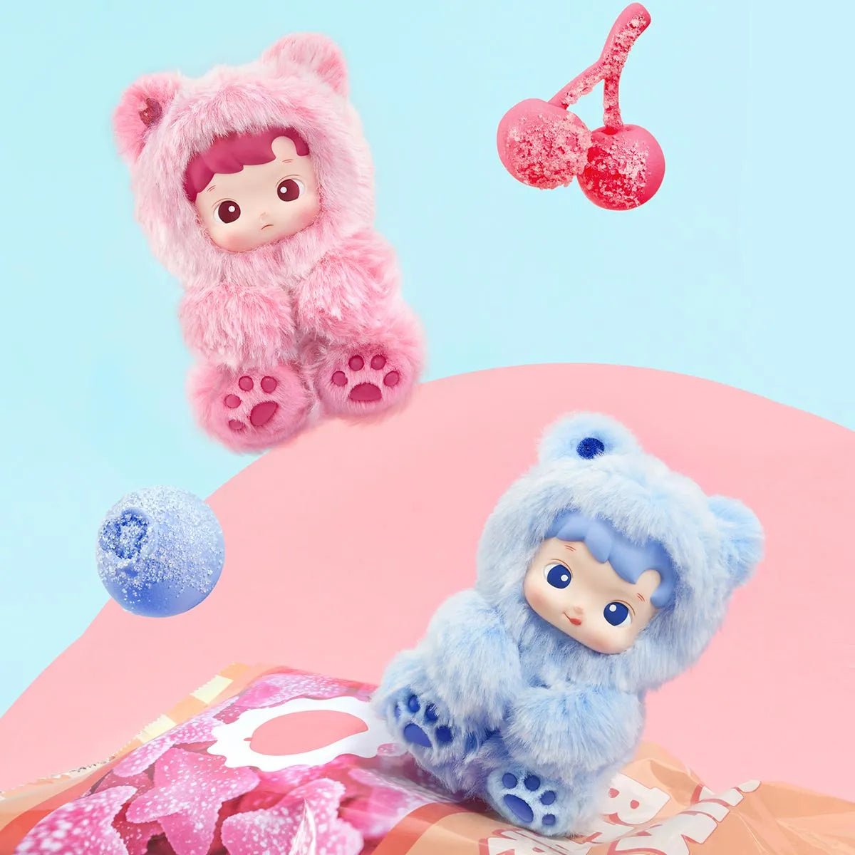 Pop Mart HACIPUPU Gummy Bear Series Vinyl Plush Pendant Blind Box - OVERRATED