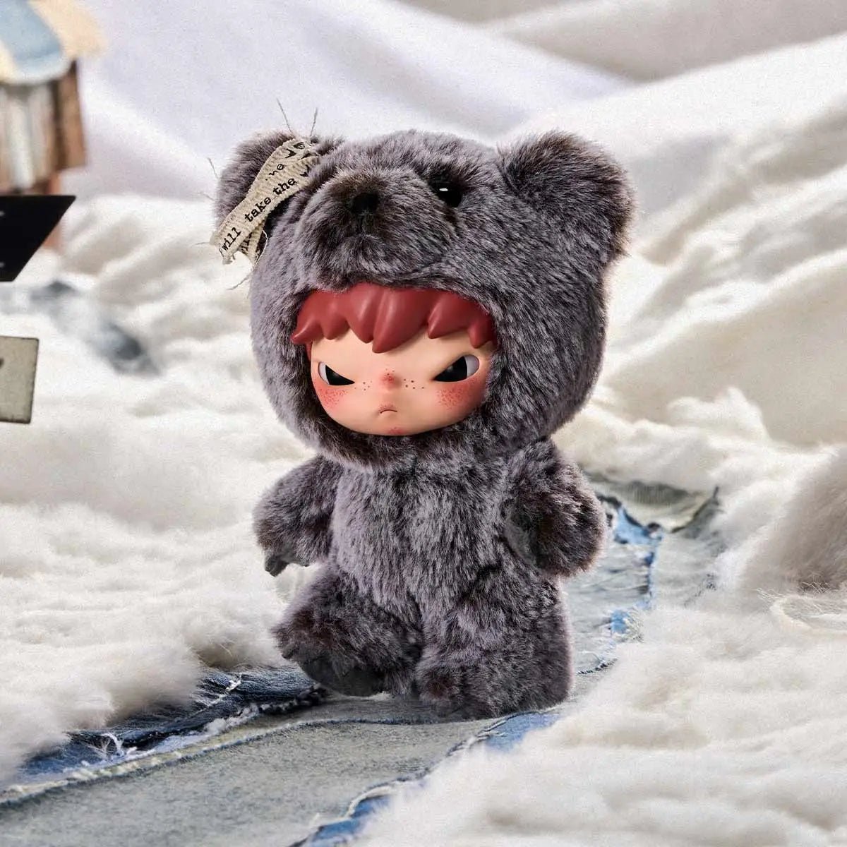 Pop Mart plush doll pendant blind box Hirono blue travel version unboxed - Overrated Korean Beauty & More