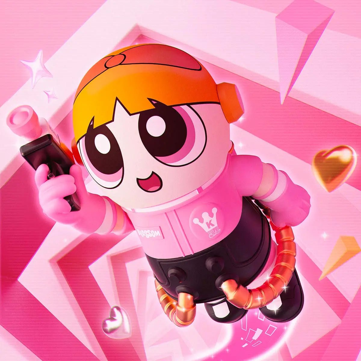 Pop Mart MEGA SPACE MOLLY 400%+100% THE POWERPUFF GIRLS - Blossom - OVERRATED