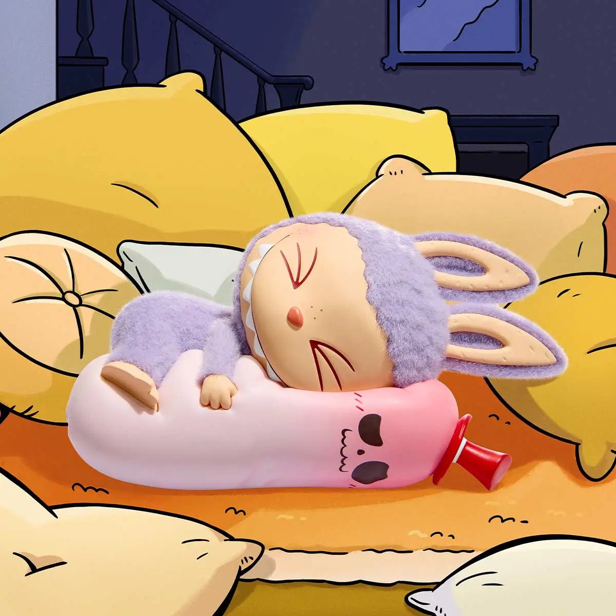 Pop Mart blind box Monsters 1AM sleepy yellow character figure - Overrated Korean Beauty & More