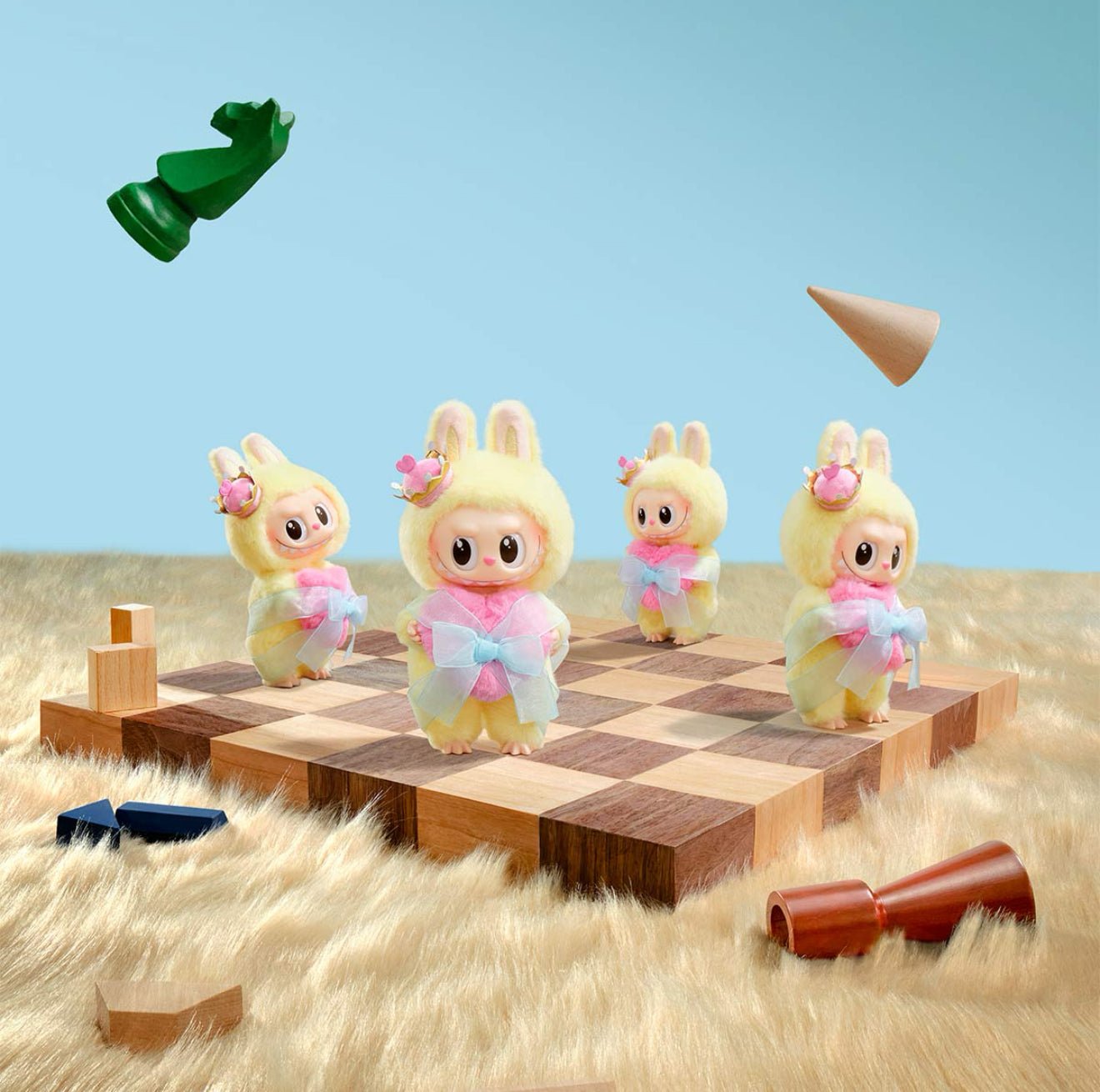 Pop Mart The Monsters Labubu Let’s Checkmate Series Vinyl Plush Hanging Card - OVERRATED