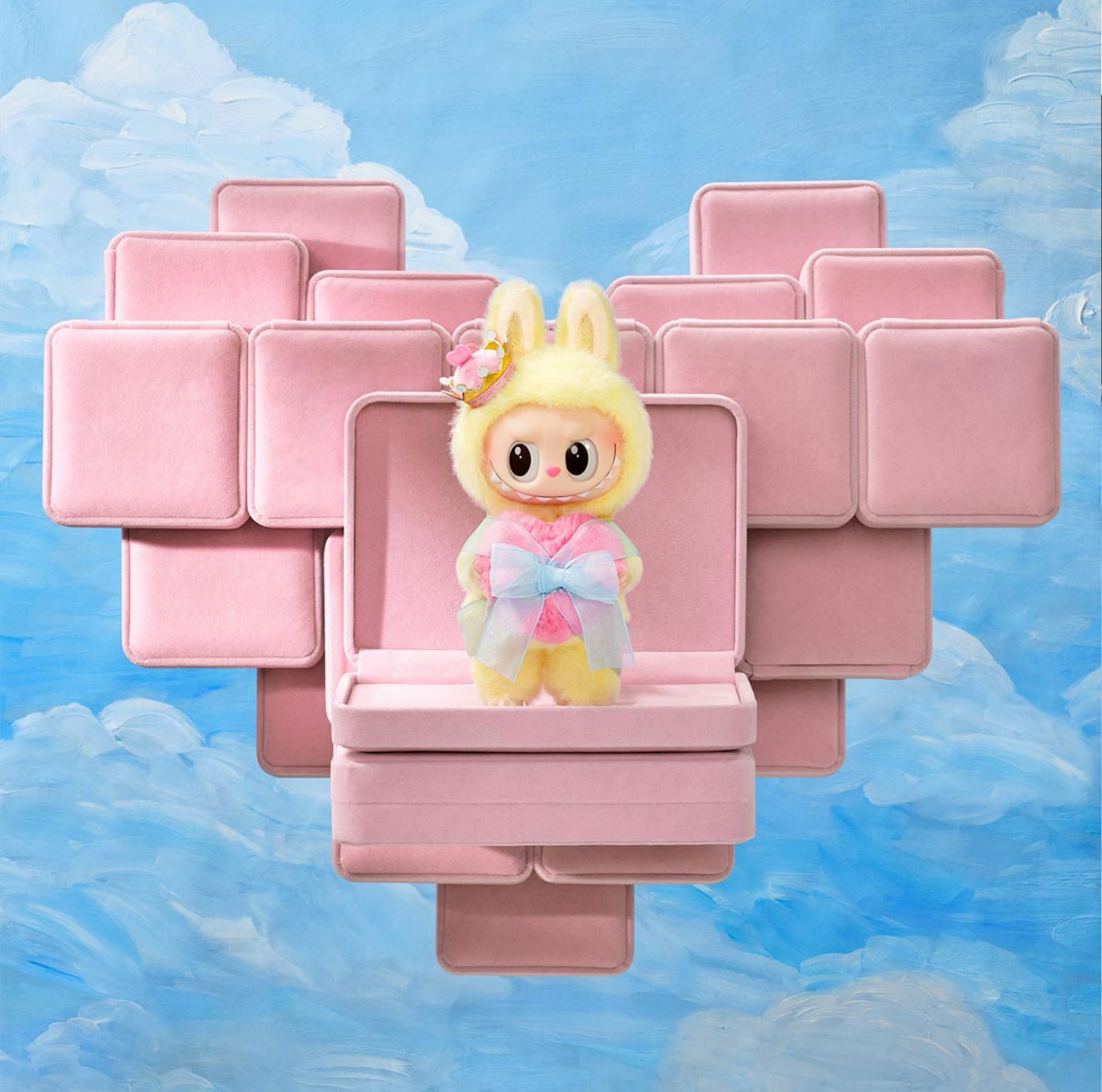 Pop Mart The Monsters Labubu Let’s Checkmate Series Vinyl Plush Hanging Card - OVERRATED