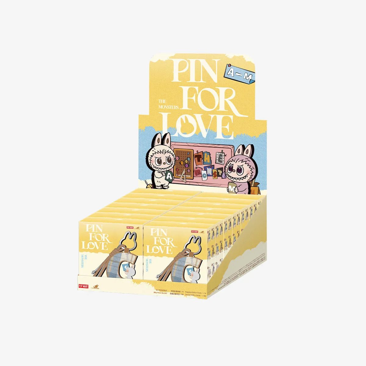 Pop Mart The Monsters Labubu Pin for Love Series - Letter Pendant Blind Box - OVERRATED