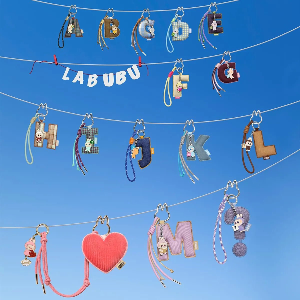 Pop Mart The Monsters Labubu Pin for Love Series - Letter Pendant Blind Box - OVERRATED