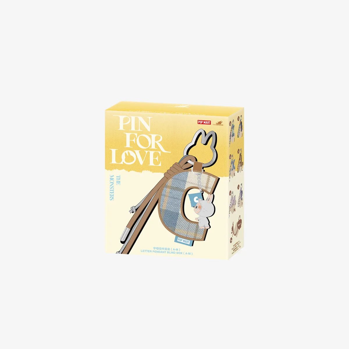 Pop Mart The Monsters Labubu Pin for Love Series - Letter Pendant Blind Box - OVERRATED