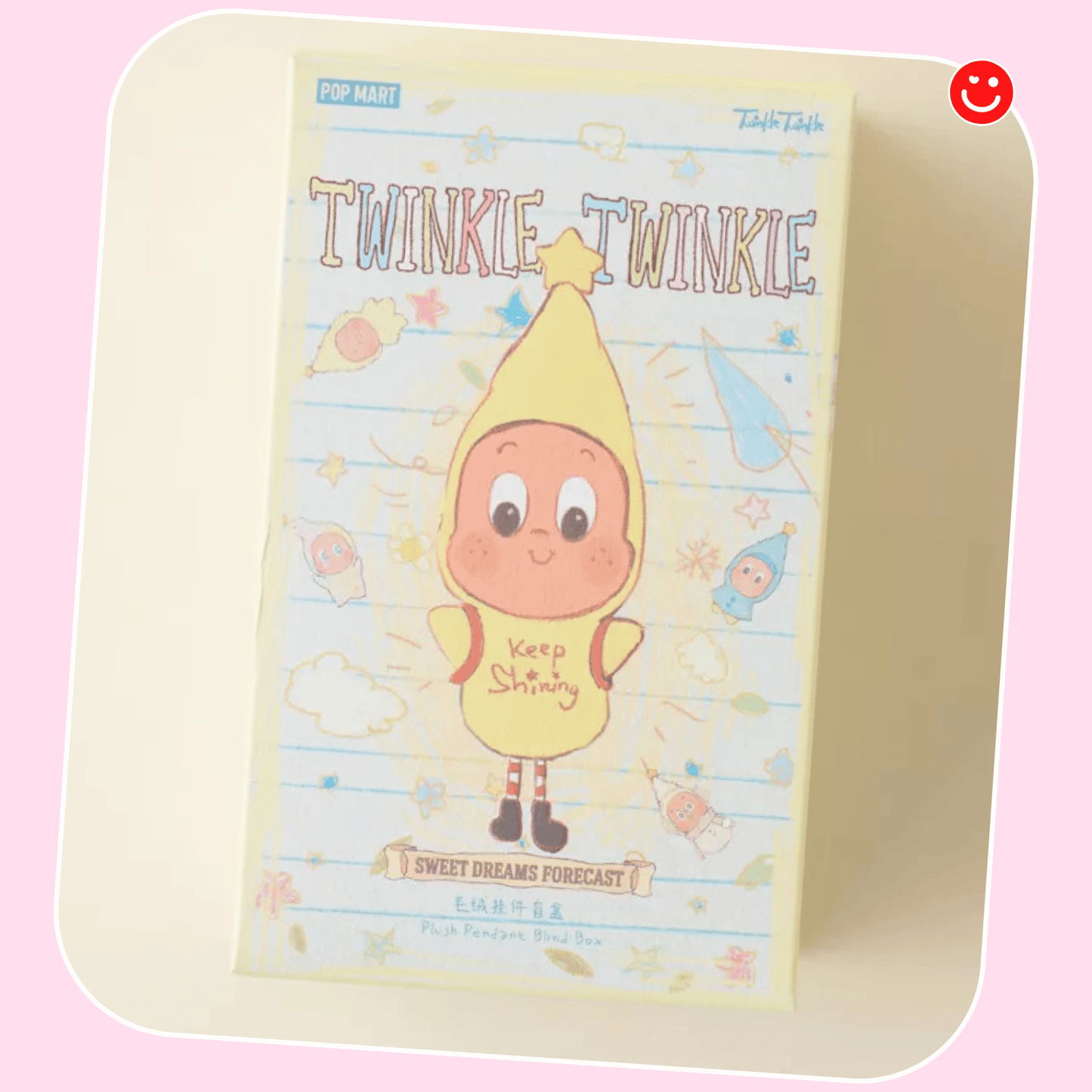 Pop Mart blind box sweet dreams series Twinkle Twinkle front packaging - Overrated Korean Beauty & More