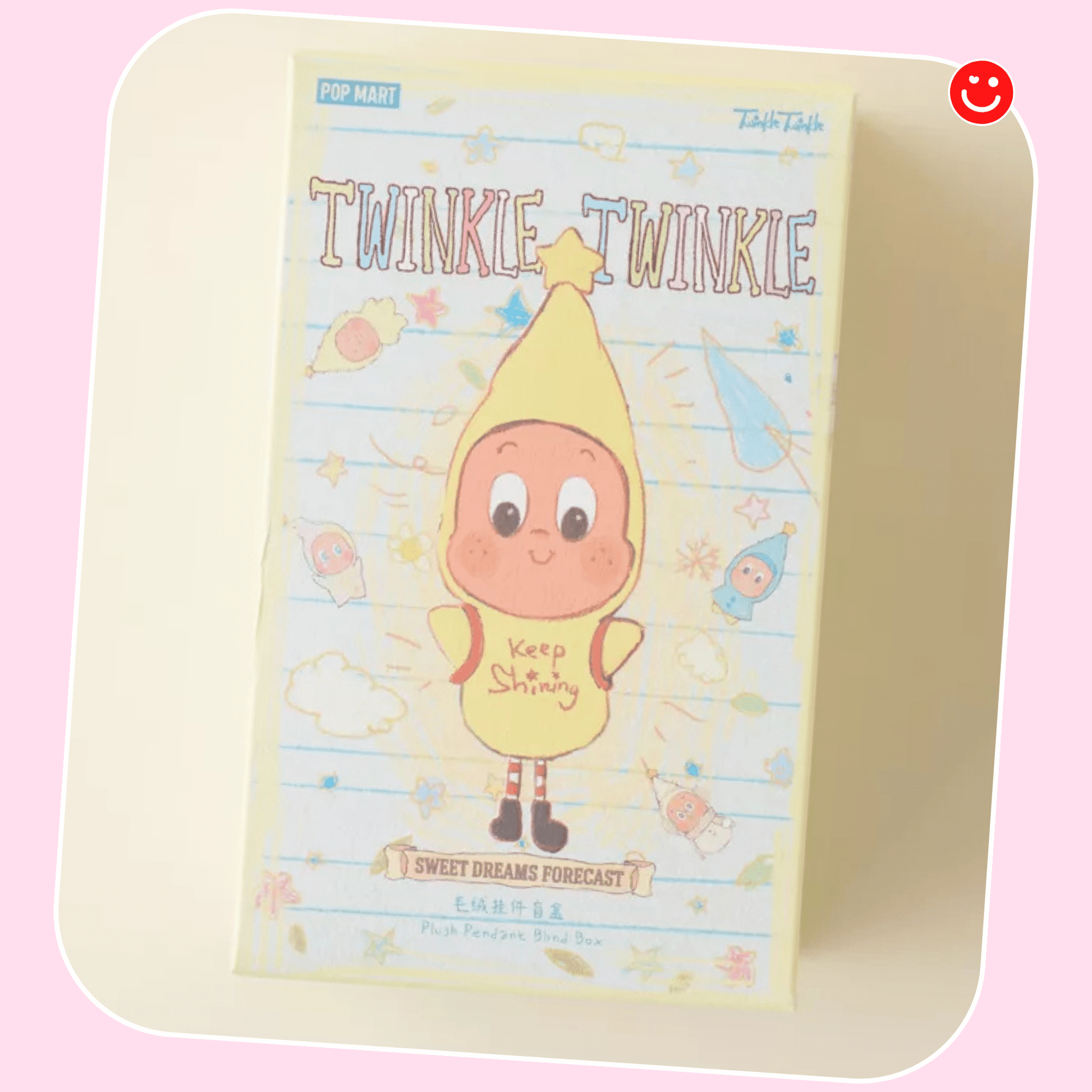 Pop Mart blind box sweet dreams series Twinkle Twinkle front packaging - Overrated Korean Beauty & More