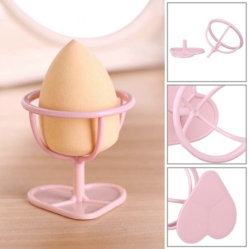 Puff Makeup Sponge with Metal Heart Holder - OVERRATED