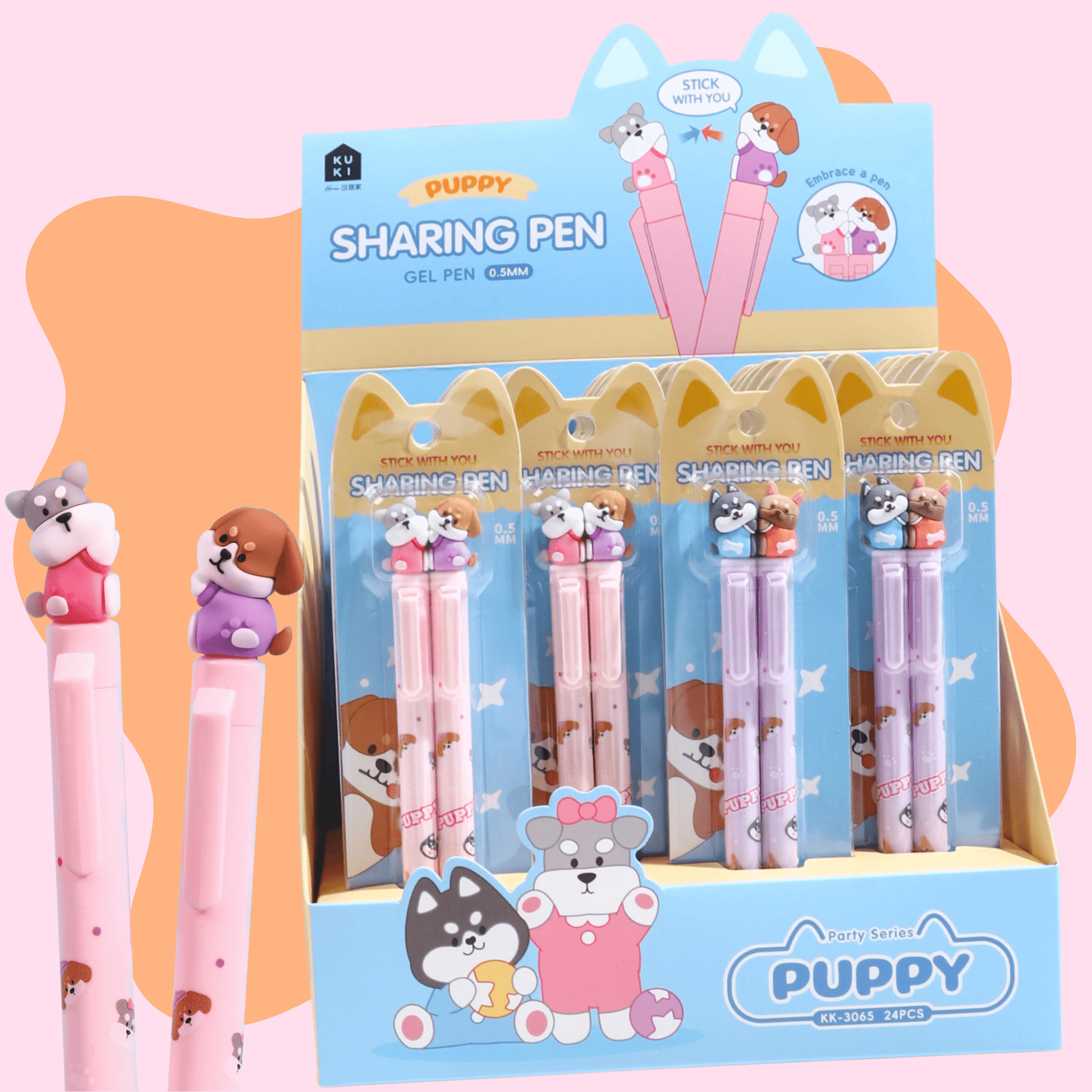 🐶 Puppy Besties Sharing Gel Pen Set - OVERRATED